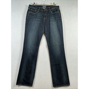 Lucky Brand Zip Fly Straight Leg Dark Wash Denim 6/28 By‎ Gene Montesano NWOT
